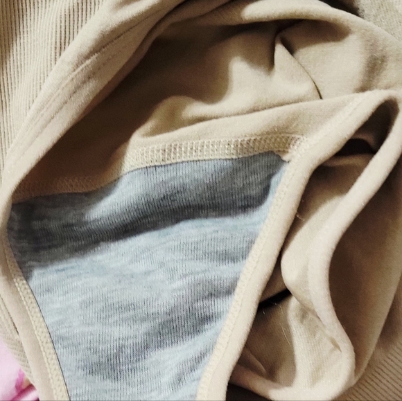 Beige Ribbed Bodysuit - Picture 3 of 4